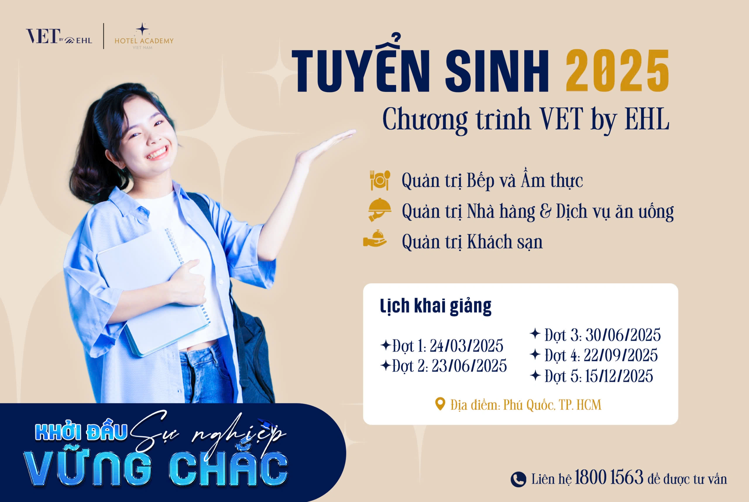 hình ảnh mô tả chương trình tuyển sinh VET by EHL